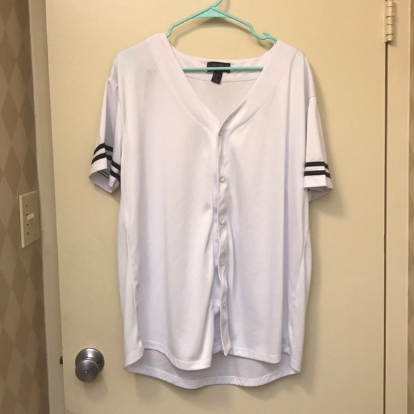 button up baseball tee